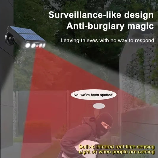 LED Solar Security Light with Motion Sensor – Outdoor Waterproof Wall Lamp, 3 Modes, Night Garden Street Light