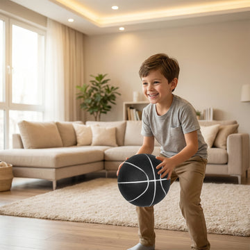 Silent Basketball for Kids – Size 7 Indoor No-Noise Training Ball, Soft Bounce Home Basketball, Boys Birthday Gift, Play at Home