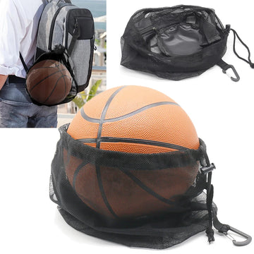 Generic Adjustable Mesh Shoulder Bag for Basketball, Football & Volleyball, Portable Outdoor Sports Ball Storage Backpack, Multifunctional Drawstring Ball Carry Bag