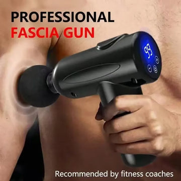 Portable Massage Gun for Deep Tissue – Powerful Percussion Muscle Massager for Pain Relief, Fascia Recovery & Full Body Therapy, Quiet USB Rechargeable Handheld Massager for Athletes, Men & Women