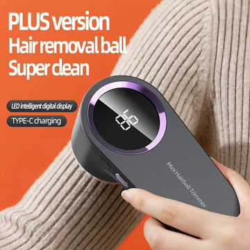 LED Portable Electric Fabric Hair Remover – USB Rechargeable Lint & Fuzz Shaver for Clothes, Sweaters, Sofas, Bedding, Easy Dehairing Device