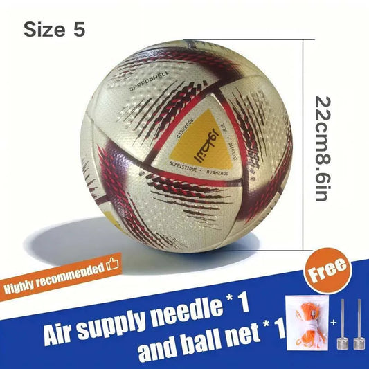 High-Quality Soccer Ball Size 5 – PU Material, Seamless, Professional Match & Training Football for Outdoor Use – Durable Team Goal Ballon de Foot